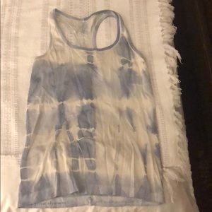 Rare lululemon tank top blue and white